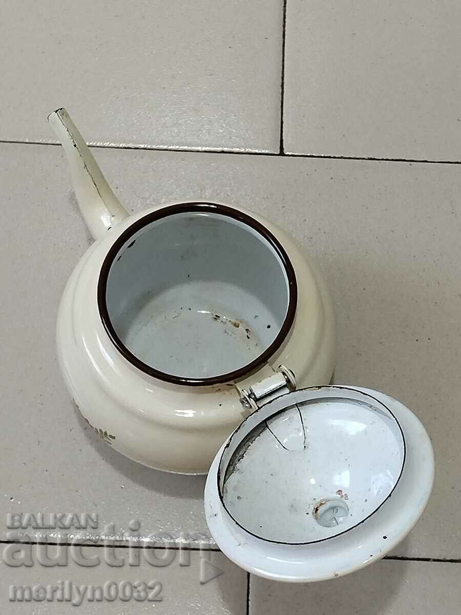 Enamel pot, teapot, pitcher, jug, early social NRB - 5 Enamel pot, teapot, pitcher, jug, early social NRB - 5