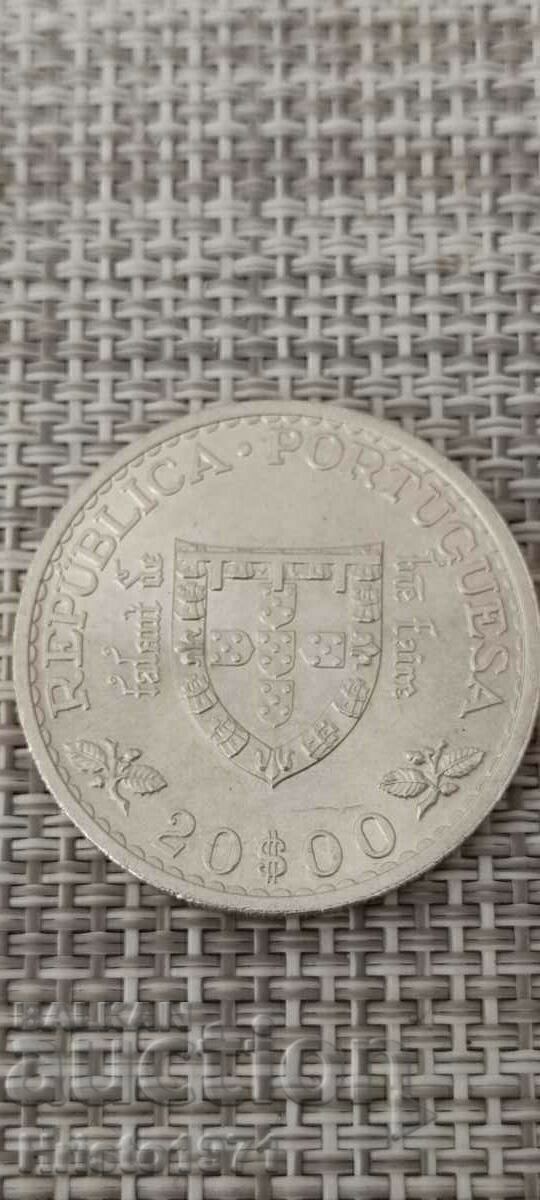 20 escudos 1960 with price 65.00 BGN | € 33.23