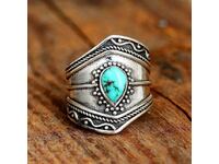 Turkish ring with turquoise