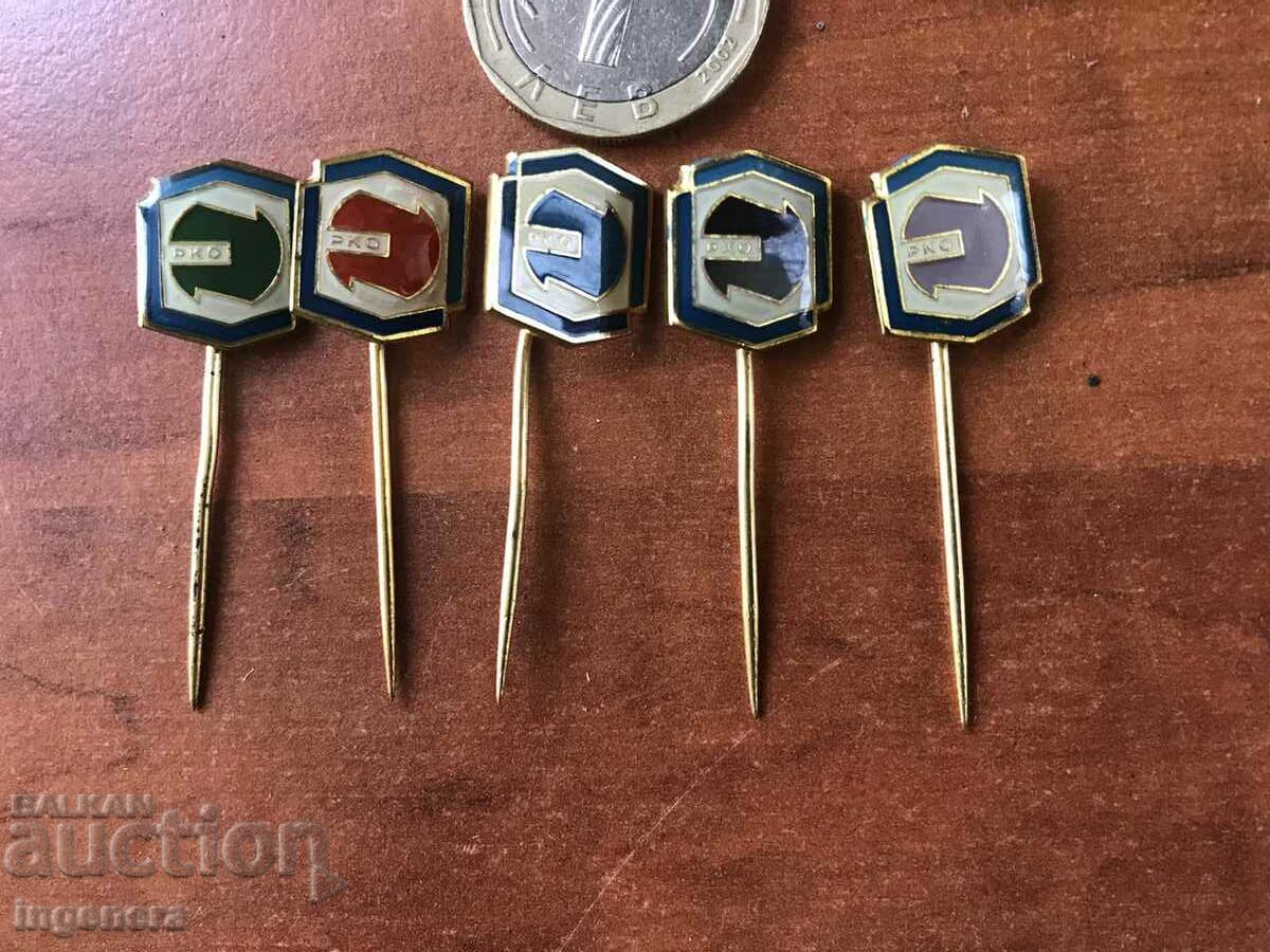 BADGE BADGES OF DIFFERENT YEARS AND COLORS