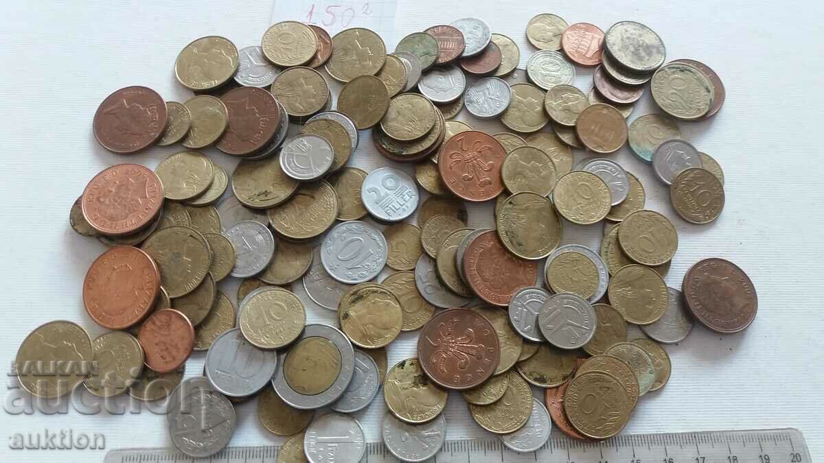 LOT OF 150 FOREIGN COINS