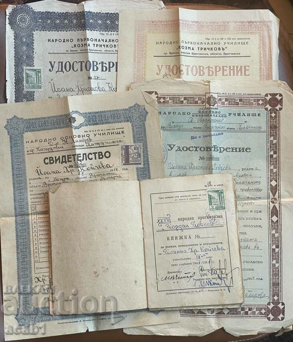 Teacher's diploma Vratsa 1923 - 6 Teacher's diploma Vratsa 1923 - 6