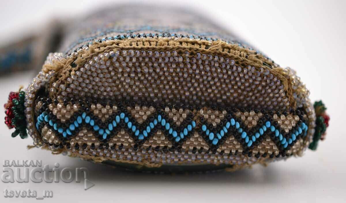 Glass bottle encrusted with glass beads, late 19th century - 5 Glass bottle encrusted with glass beads, late 19th century - 5