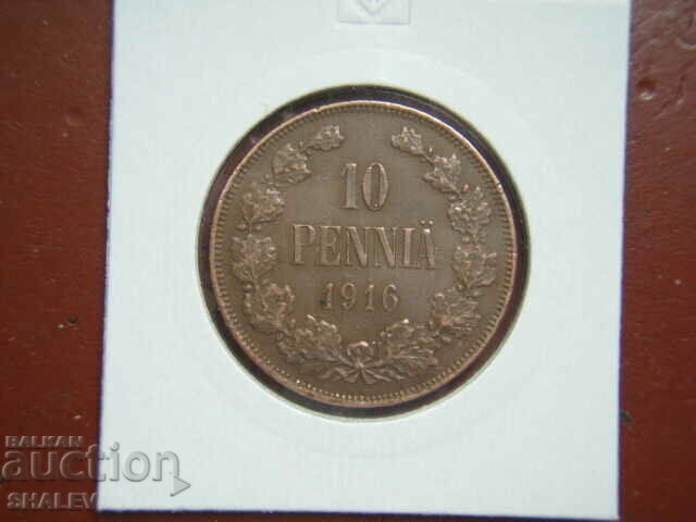 Livrarea 10 Pennia 1916 Finlanda - AU