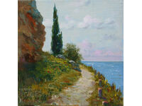 View from Kaliakra - oil paints