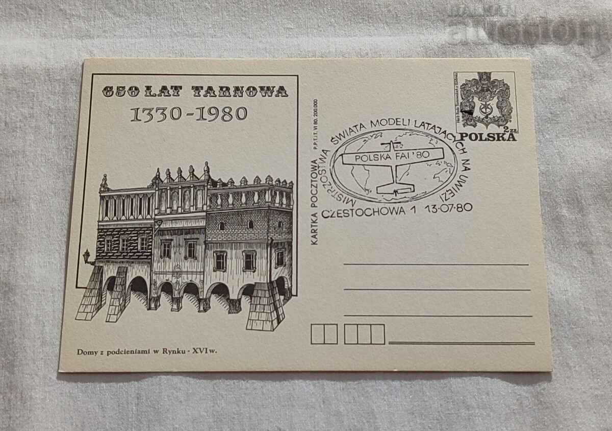 POLONIA 1980 650 LAT TARNOWA CARD PRIMA ZI