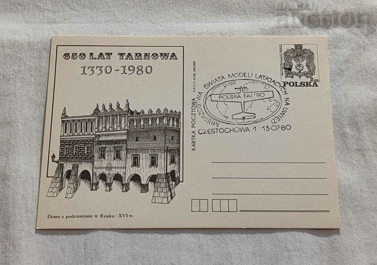 POLAND 1980 650 LAT TARNOWA FIRST DAY CARD