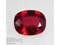BZC! 9.90k natural ruby oval cert. GGL of 1 st.