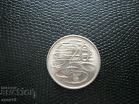 Австралия  20  цент  1967