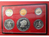 USA-SET 1976 of 6 coins matt-gloss
