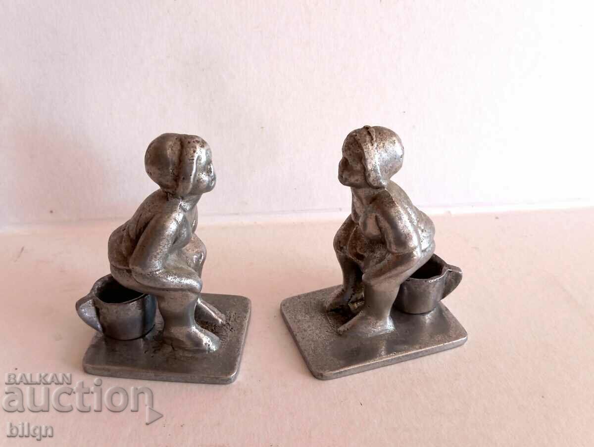 Great Old Collectible Figures - Children On Pots Great Old Collectible Figures - Children On Pots