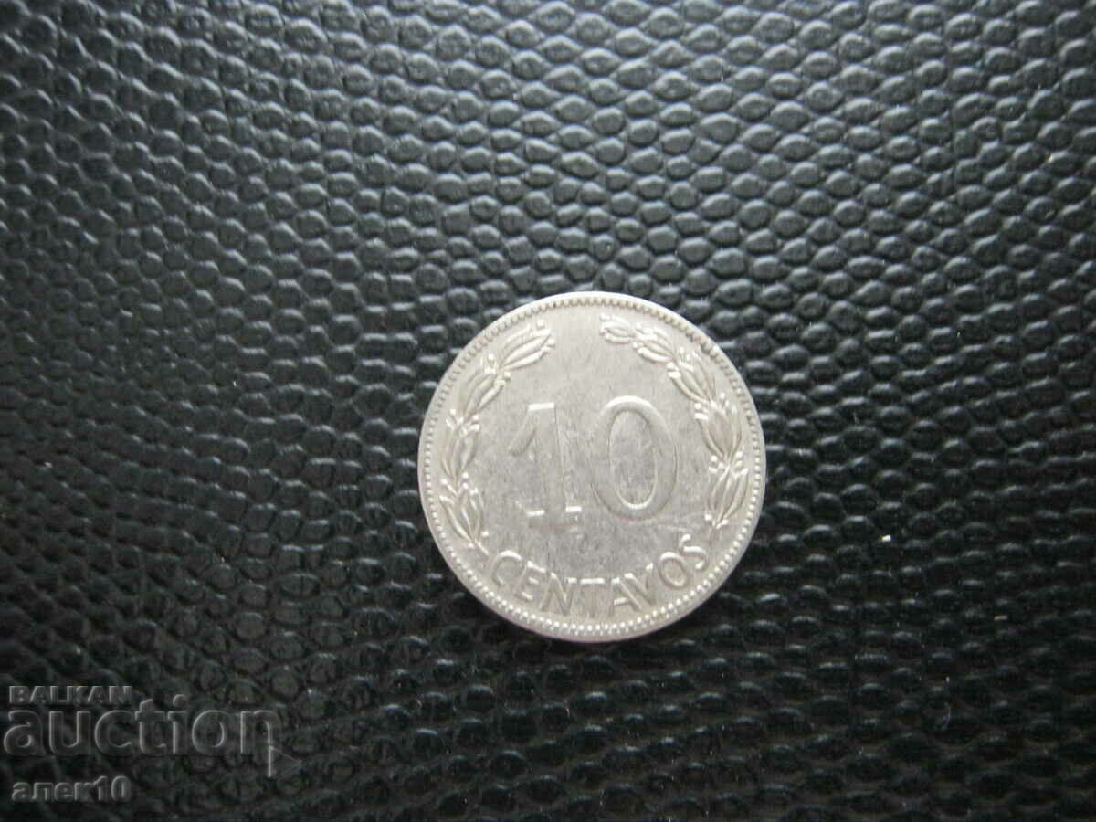 Ecuador 10 centavos 1968