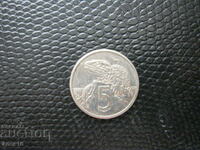 N. Zealand 5 cent 1985