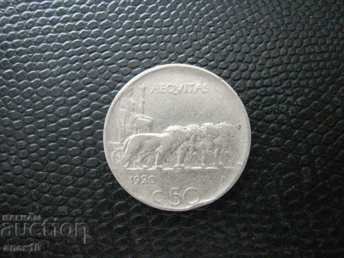 Italy 50 centissimi 1920