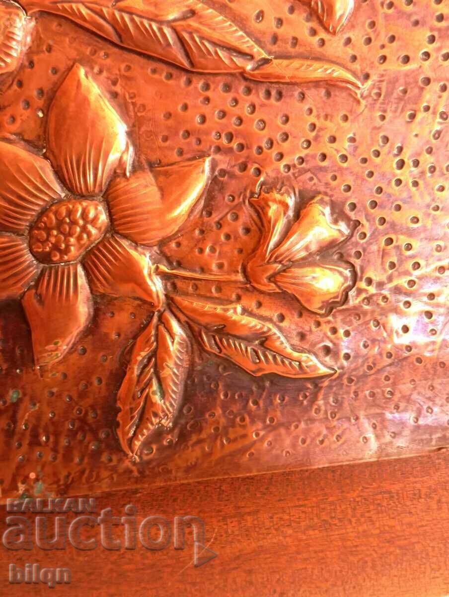 Auction Great Old Copper Sign Auction Great Old Copper Sign