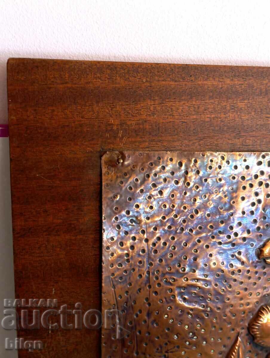 Livrarea Mare vechi semn de cupru