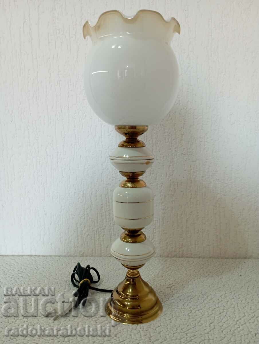 A beautiful porcelain lamp