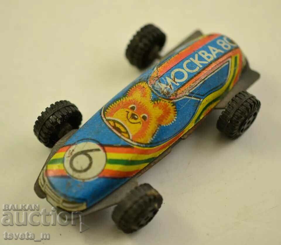 Auction USSR RALLY tin racing car, Olympic Games 1980 Auction USSR RALLY tin racing car, Olympic Games 1980
