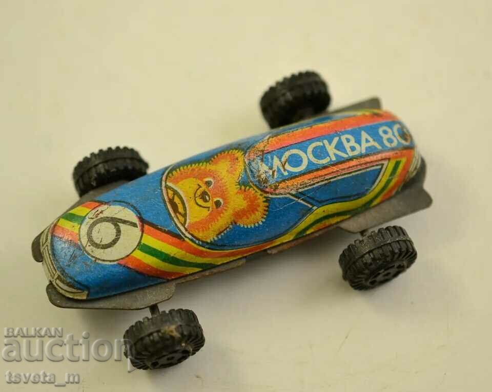 USSR RALLY tin racing car, Olympic Games 1980