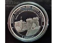 Сребро 5 Долара Замък Уиндсор 1997 Кирибати