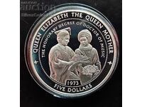 Argint 5 dolari onoare 1997 Tuvalu