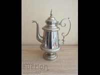 Silver-plated metal teapot with markings!!!