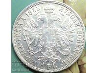 Австрия 1 флорин 1888 Франц Йозеф златна Патина