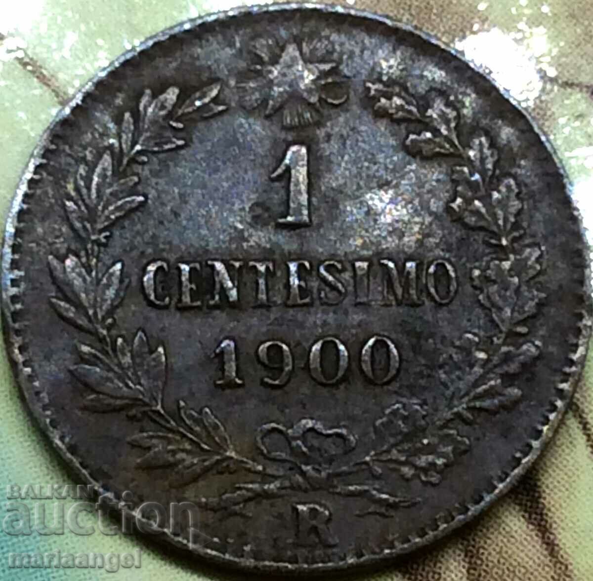1 centesimo 1900 centesimo Italy R - Rome King Umberto I 4