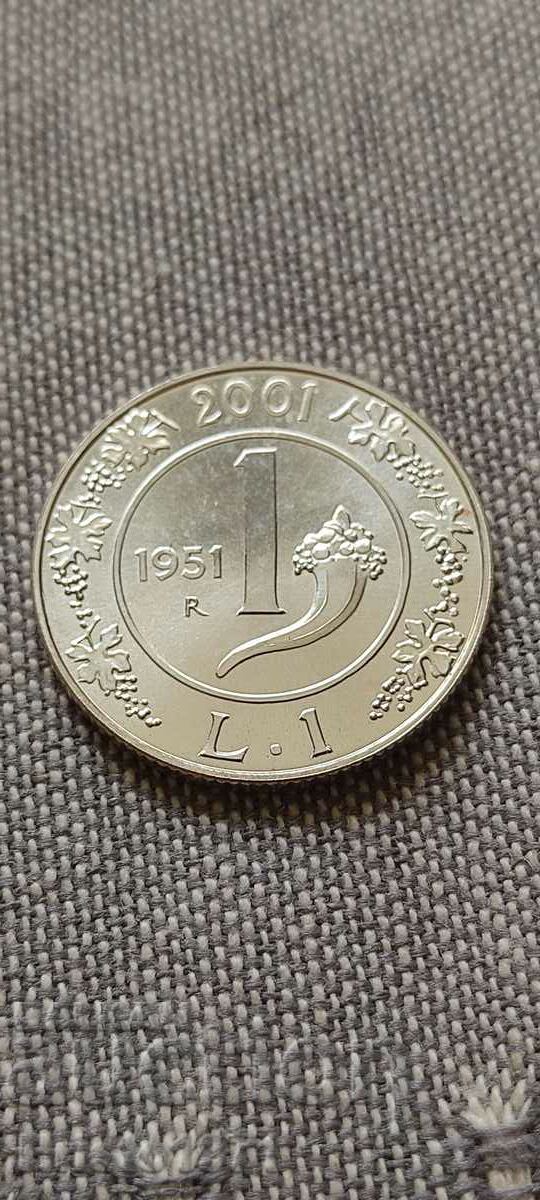 1 λίρα 2001