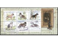Clean stamps in small sheet Fauna Dogs 1999 from Argentina