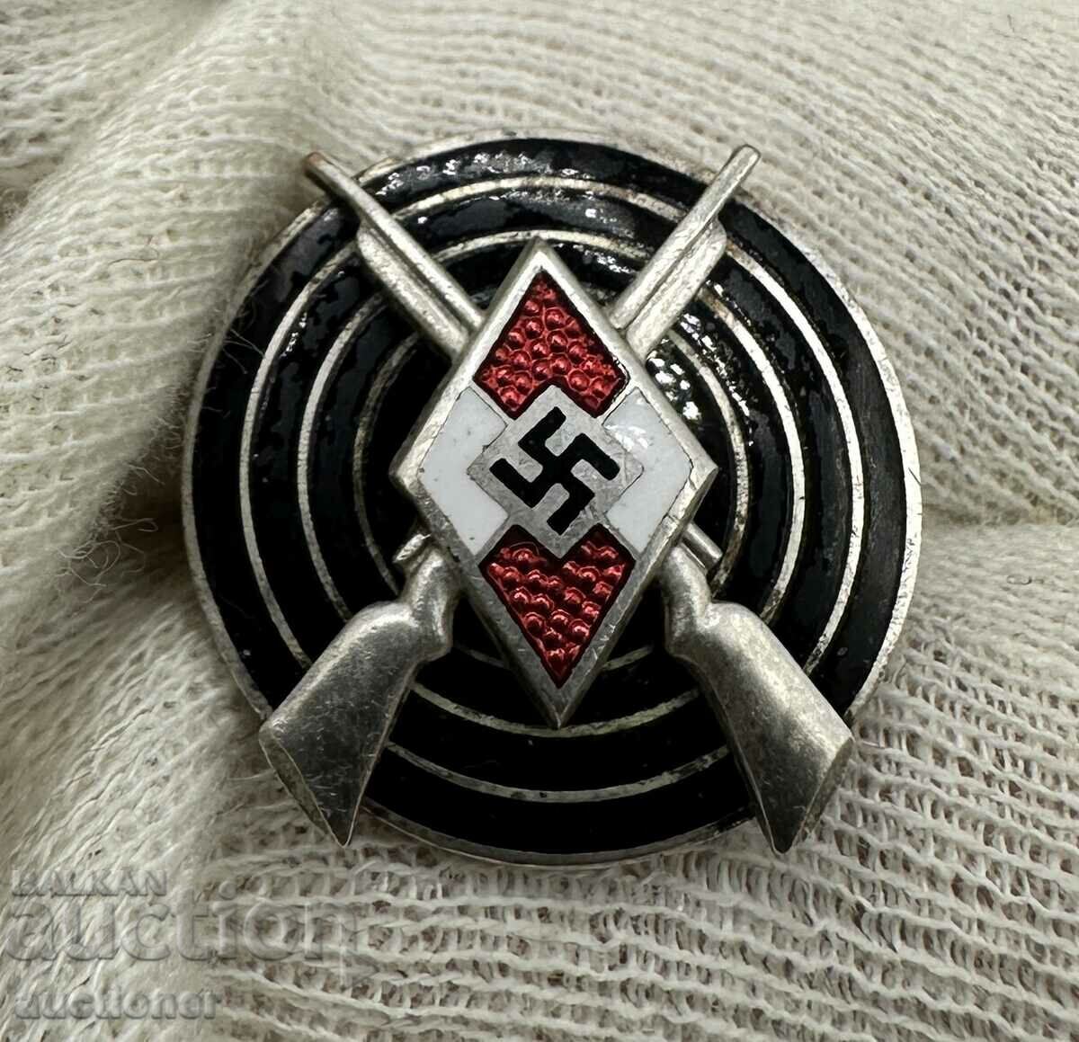 Al treilea Reich Germania Hitlerjugend insignă de tir