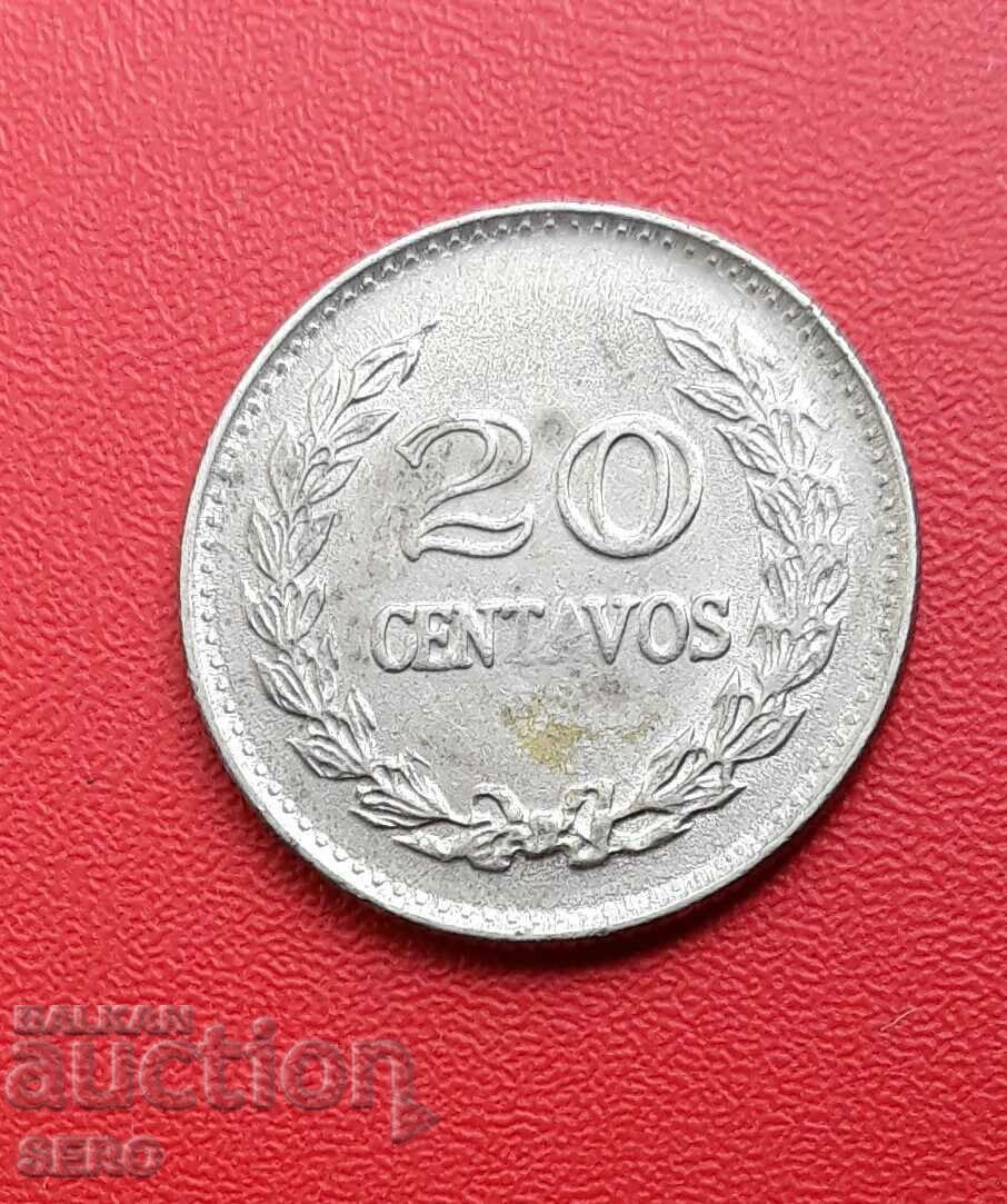 Κολομβία-20 centavos 1970