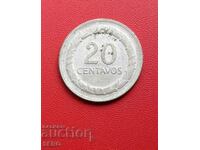 Колумбия-20 центавос 1948-сребърна