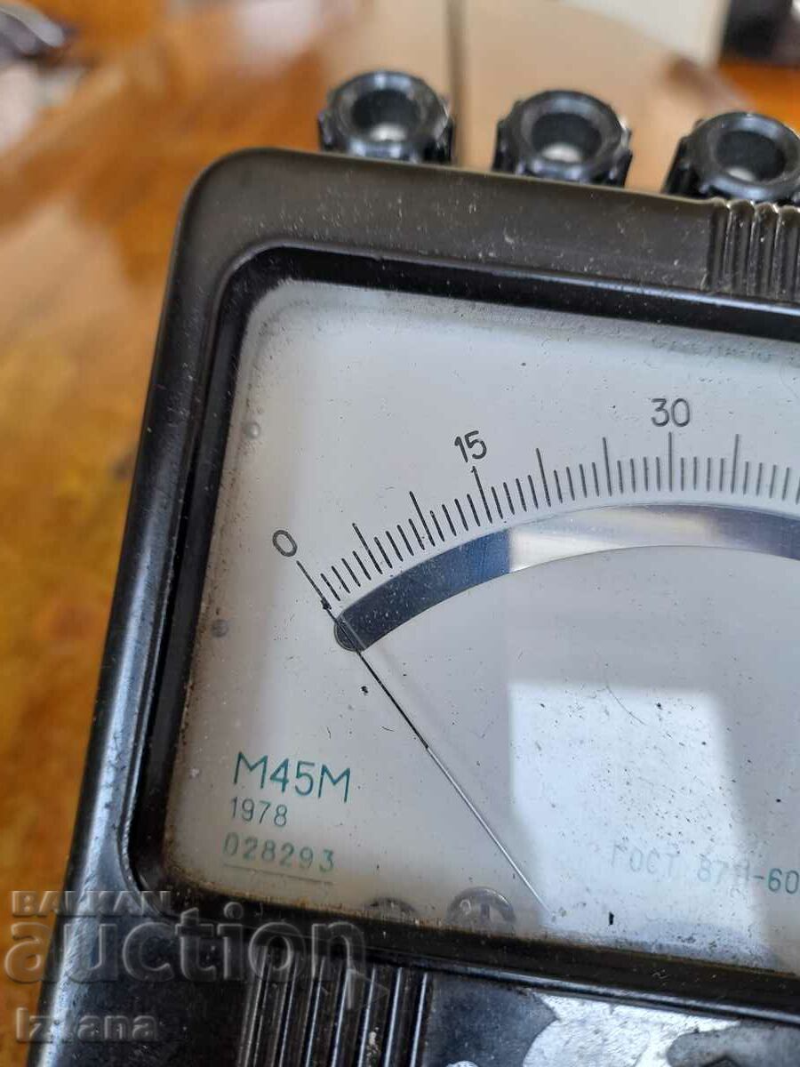 Auction Old Voltmeter M45M Auction Old Voltmeter M45M