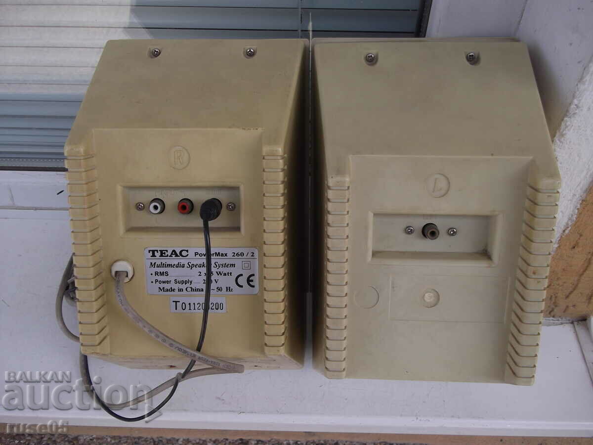 Auction Lot of 2 pcs. speakers "TEAC Power Max 260/2" working Auction Lot of 2 pcs. speakers "TEAC Power Max 260/2" working