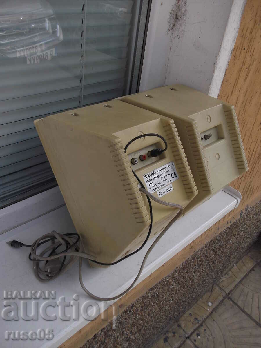 Delivery of Lot of 2 pcs. speakers "TEAC Power Max 260/2" working Delivery of Lot of 2 pcs. speakers "TEAC Power Max 260/2" working