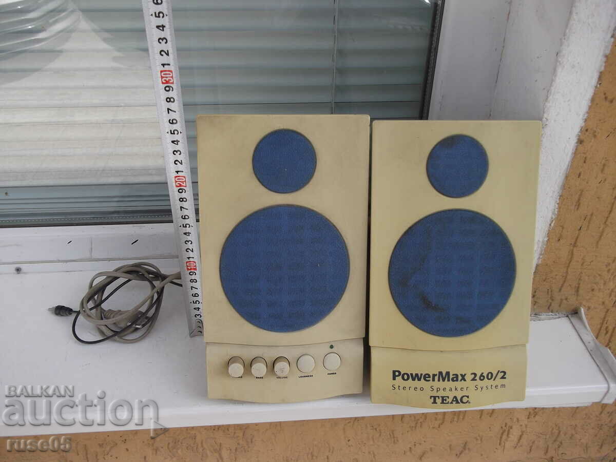 Lot of 2 pcs. speakers "TEAC Power Max 260/2" working - 6 Lot of 2 pcs. speakers "TEAC Power Max 260/2" working - 6