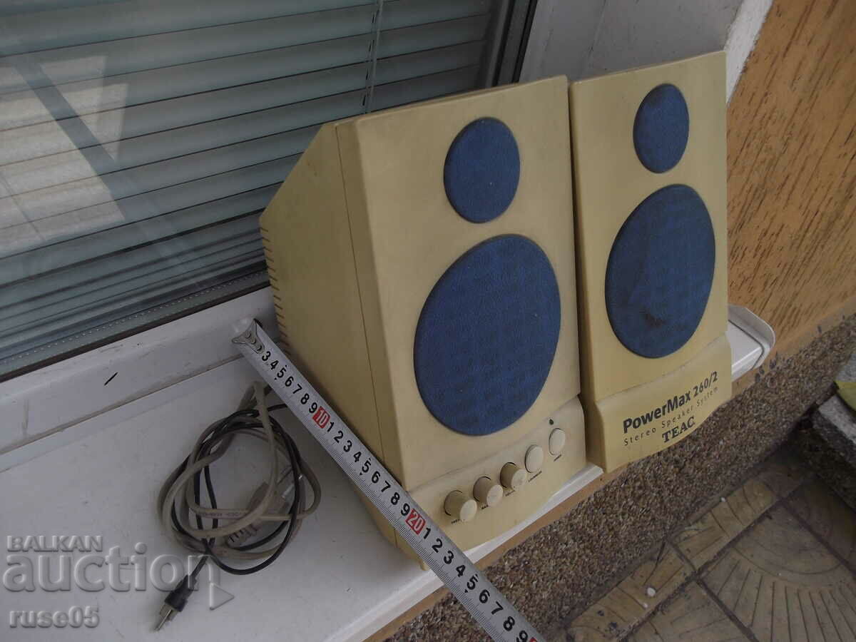 Lot of 2 pcs. speakers "TEAC Power Max 260/2" working - 7 Lot of 2 pcs. speakers "TEAC Power Max 260/2" working - 7