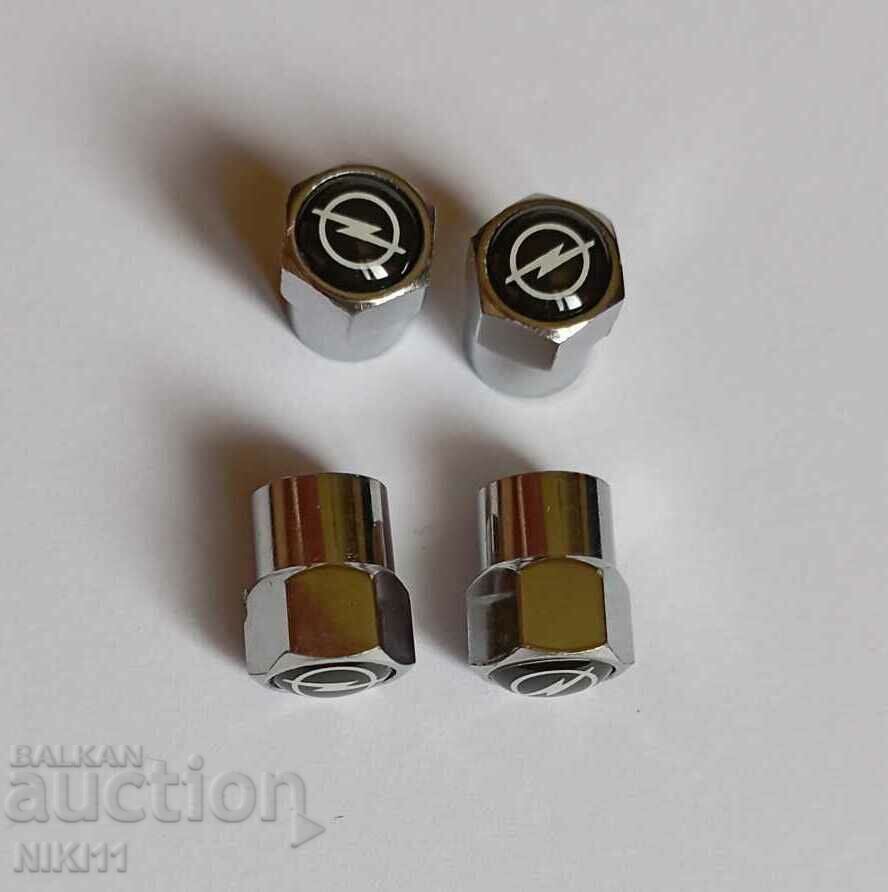 4 pcs. Opel valve caps, Opel valve caps