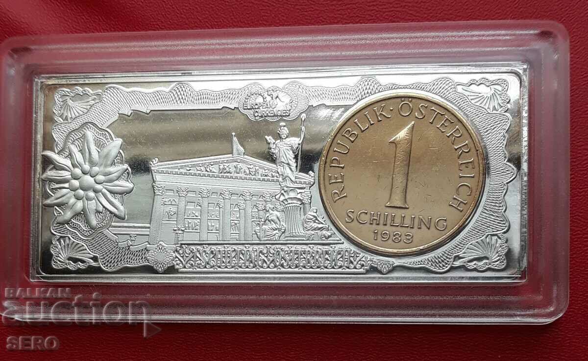 Uniunea Europeană-Austria-1 Shilling Coin Bar 1988