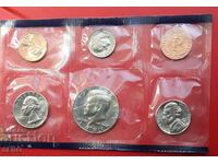 САЩ-СЕТ 1987 от 5 монети+медалче