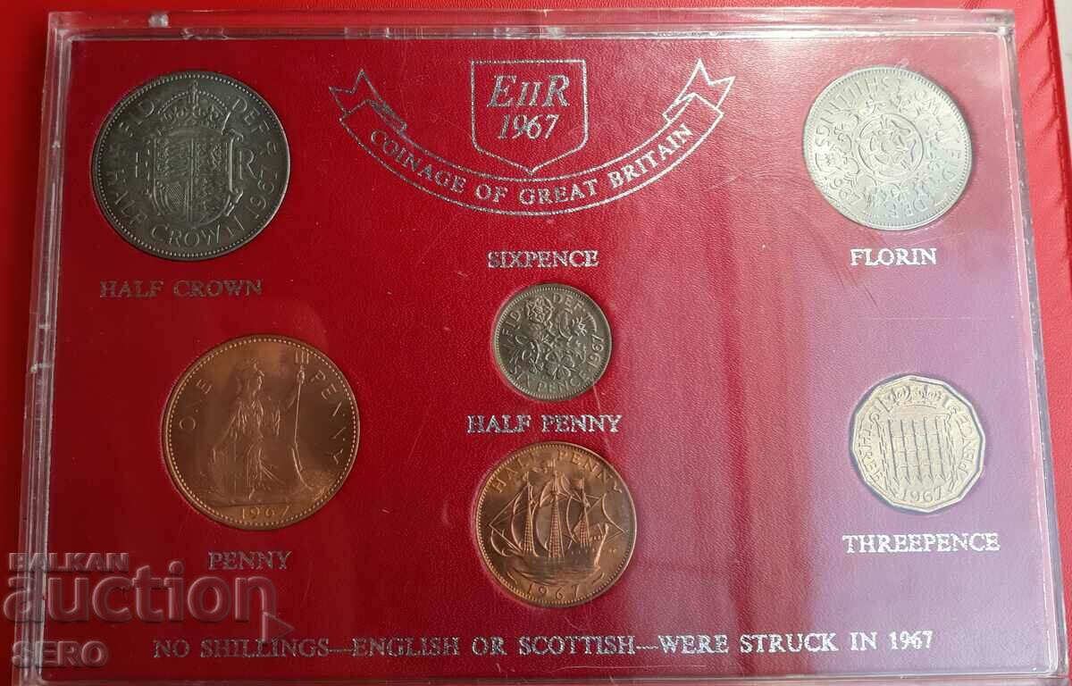 Великобритания-СЕТ 1967 от 6 монети