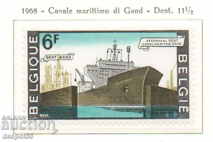1968. Belgia. Canalul Mării Gent.
