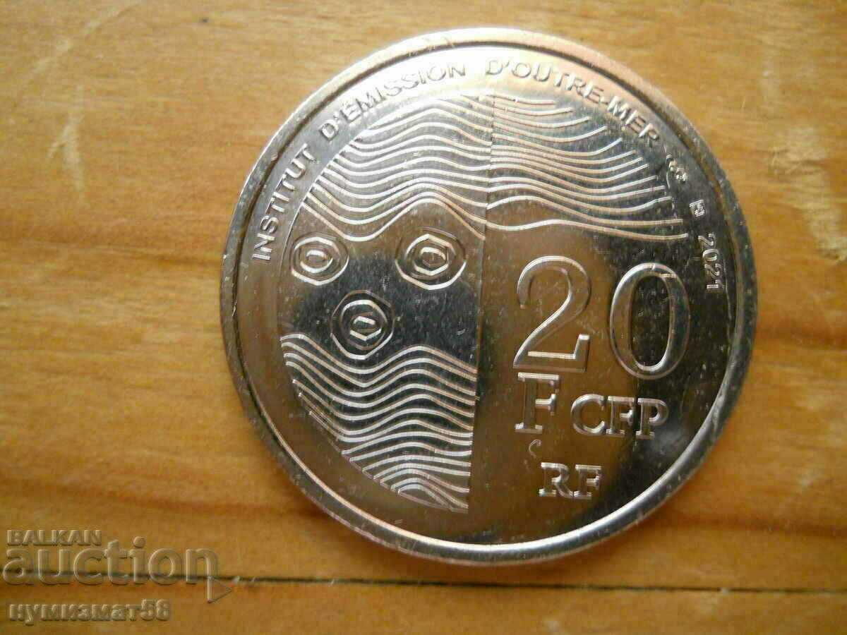 20 francs 2021 - Tahiti