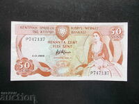 CYPRUS , 0.50 cents , 1989 , XF-