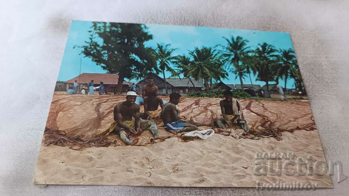 Lagos Victoria Beach postcard