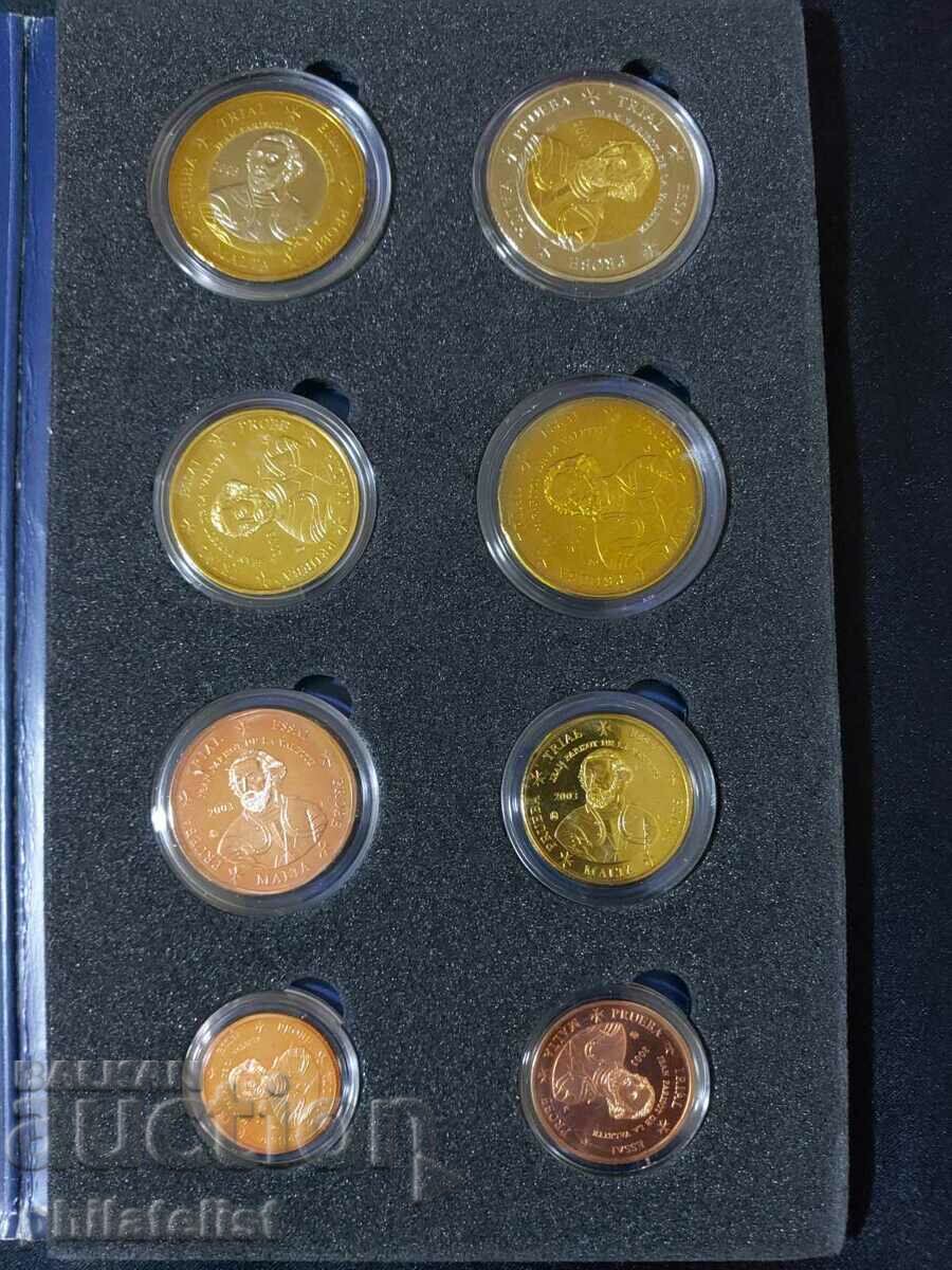 Trial Euro Set - Malta 2003, 8 coins UNC with price 26.00 BGN | € 13.29 Trial Euro Set - Malta 2003, 8 coins UNC with price 26.00 BGN | € 13.29