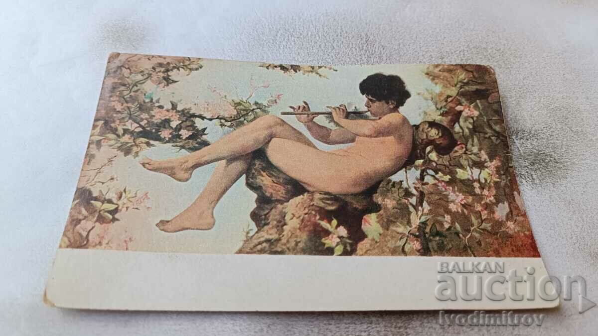 Postcard M. Koner Unter Bluten