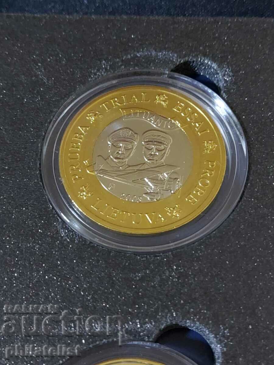 Auction Trial Euro set - Lithuania 2003, 8 coins Auction Trial Euro set - Lithuania 2003, 8 coins