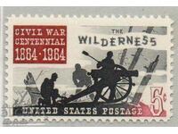 1964. USA. The Civil War - The Battle of the Wilderness.